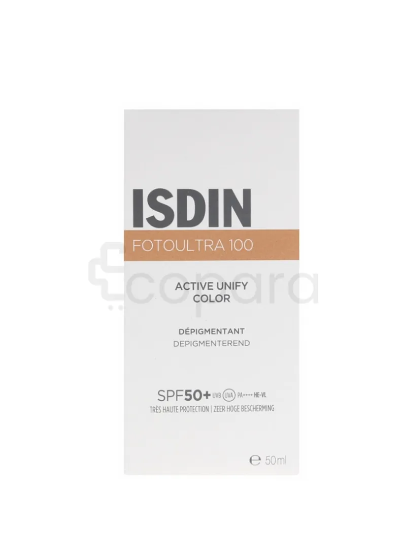 ISDIN FOTOULTRA 100 ACTIVE UNIFY COLOR DEPIGMENTANT ANTI-TACHE SPF50+ TEINTEE 50ML