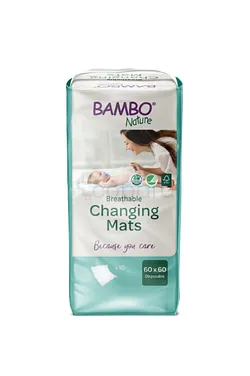 BAMBO NATURE CHANGING MATS 60*60CM BOITE DE 10