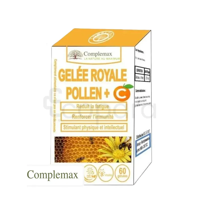 COMPLEMAX GELEE ROYALE + POLLEN BOITE DE 60 GELULES