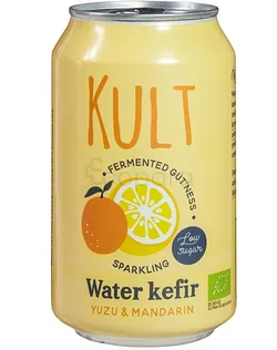 KULT WATER KEFIR YUZU ET MANDARINE CANETTE 330ML