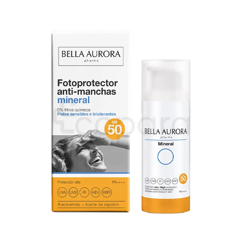 BELLA AURORA ECRAN SOLAIRE MINERAL SPF50+ 50ML