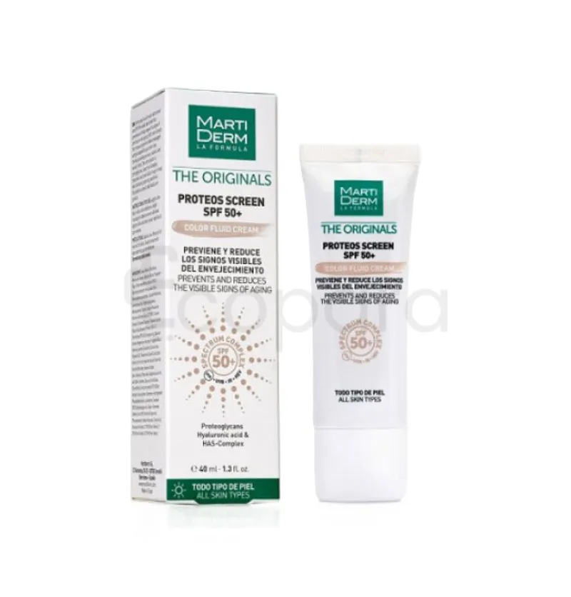 MARTIDERM PROTEOS SUNSCREEN SPF50+ COLOR FLUID CREAM 40ML
