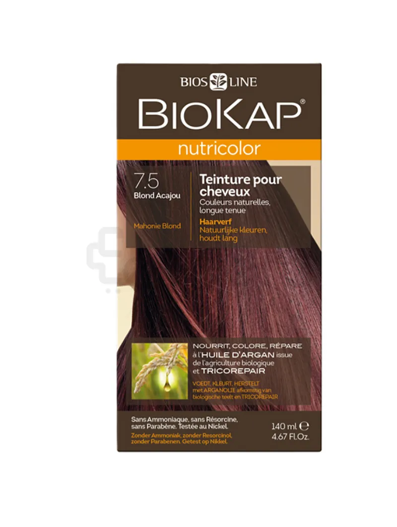 BIOKAP NUTRICOLOR NUMERO 7.5 BLOND ACAJOU