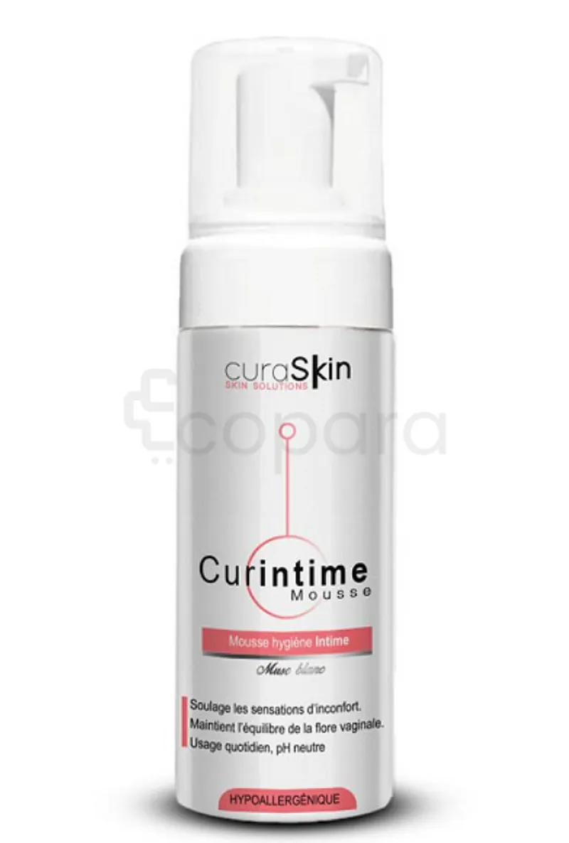 CURINTIME MOUSSE INTIME APAISANTE MUSC BLANC 150ML