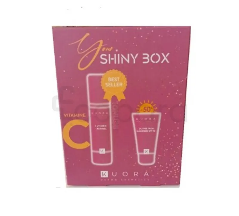 KUORA COFFRET YOUR SHINY BOX SERUM VITAMINE C + RETINOL 50ML + ECRAN SOLAIRE SPF50+ 50ML