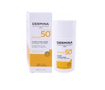 DERMINA SUNLINA FLUIDE ULTRA-LEGER SPF50 50ML