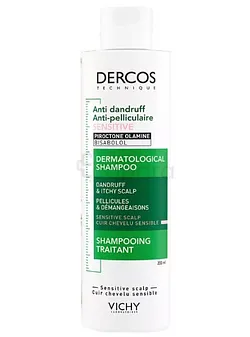 VICHY DERCOS ANTI-PELLICULAIRE SENSITIVE SHAMPOOING TRAITANT 200ML