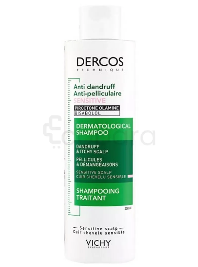 VICHY DERCOS ANTI-PELLICULAIRE SENSITIVE SHAMPOOING TRAITANT 200ML