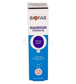 BIOFAR MAGNESIUM VITAMIN B6 BOITE DE 20 COMPRIMES EFFERVESCENTS