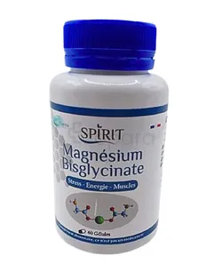 SPIRIT MAGNESIUM BISGLYCINATE BOITE DE 60 GELULES