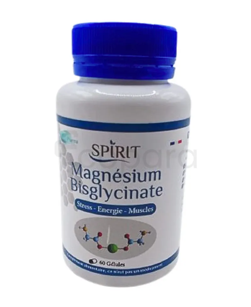 SPIRIT MAGNESIUM BISGLYCINATE BOITE DE 60 GELULES