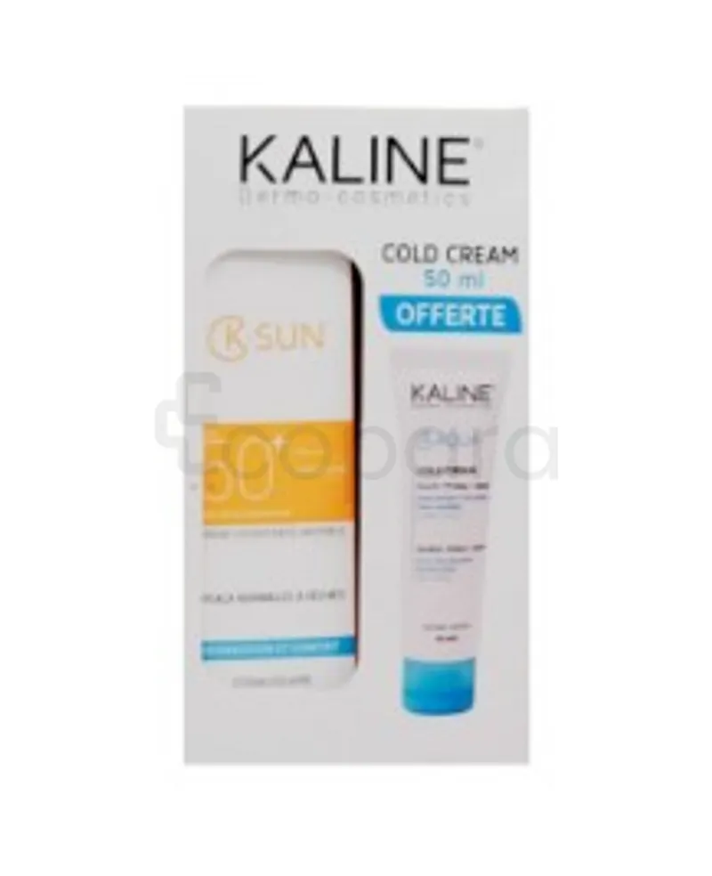 KALINE K-SUN ECRAN SOLAIRE INVISIBLE PEAUX NORMALES A SECHES SPF50+ 50ML + COLD CREAM 50ML