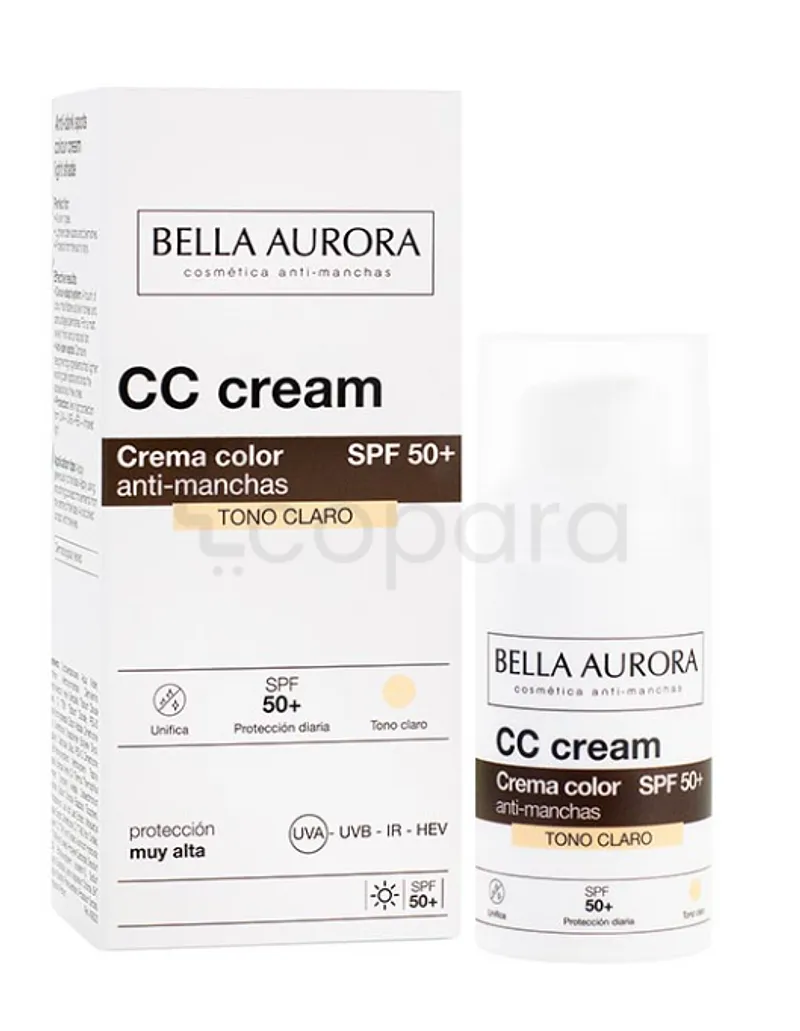 BELLA AURORA CC CREME ANTI-TACHE SPF50 TEINTE CLAIRE 30ML