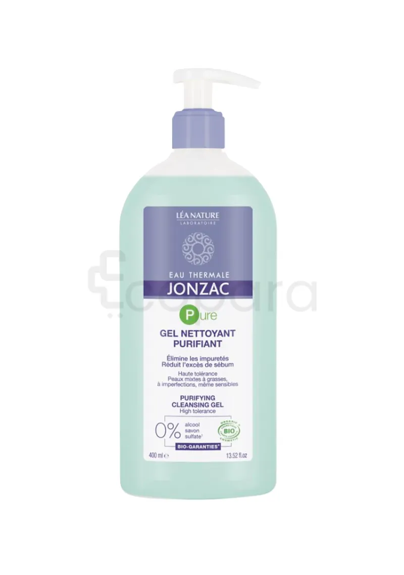 JONZAC EAU THERMALE PUR GEL NETTOYANT PURIFIANT 400ML
