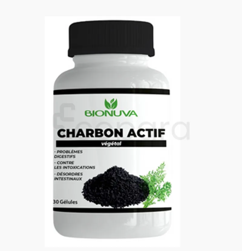 BIONUVA CHARBON ACTIF BOITE DE 30 GELULES