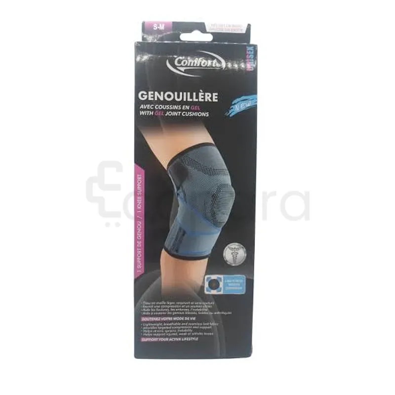 COMFORT GENOUILLERE STRAPPING NOIRE TAILLE S-M