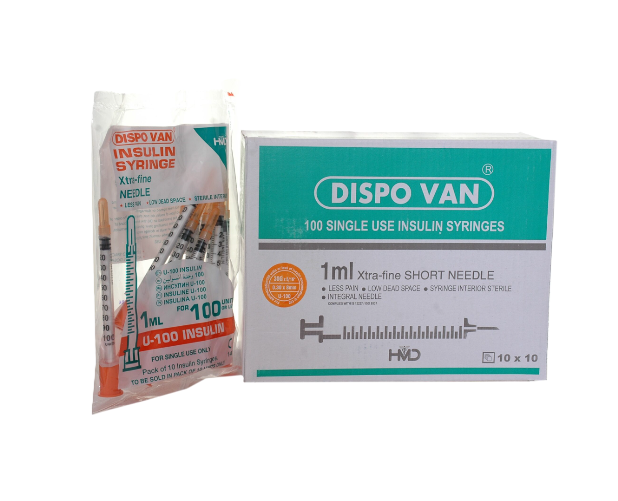 DISPOVAN SERINGUE INSULINE 1ML PAR UNITE