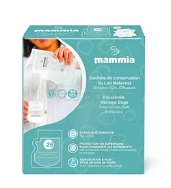 MAMMIA SACHETS DE CONSERVATION DU LAIT MATERNEL BOITE DE 25
