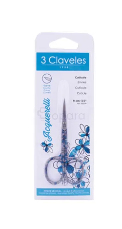 3 CLAVELES CISEAUX DE POCHE AVEC CAPSULE 9CM REFERENCE 80023
