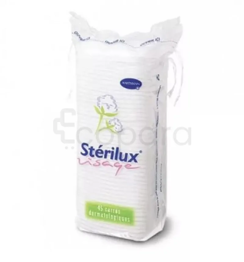 HARTMANN STERILUX COTON CARRE BOITE DE 45 REFERENCE 241265