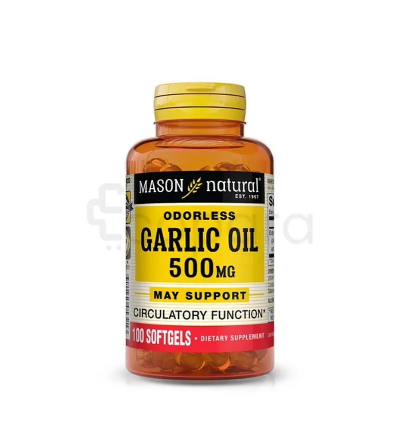 MASON NATURAL GARLIC OIL 500MG BOITE DE 100 CAPSULES