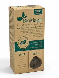 BIOMAGIC KIT COLOR CREAM ICED BROWN NUMERO 55/21