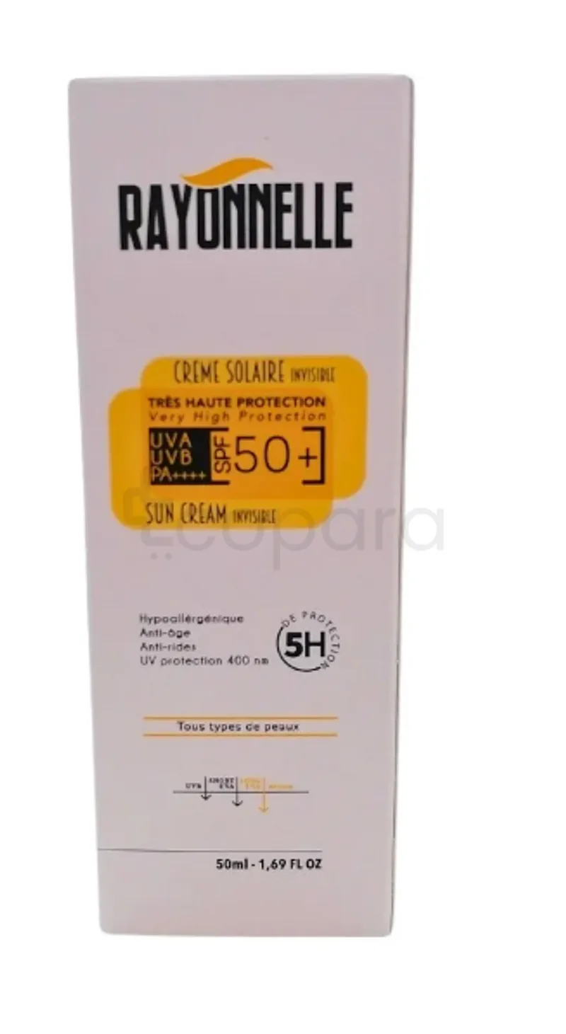 RAYONNELLE CREME SOLAIRE INVISIBLE SPF50+ 50ML