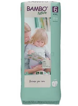 BAMBO NATURE COUCHES BEBE TAILLE 6 +16KG BOITE DE 40