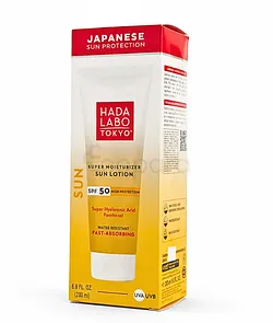 HADA LABO TOKYO SUPER MOISTURIZER SUN LOTION SPF50 200ML