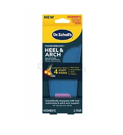 DR SCHOLL'S HEEL AND ARCH WOMEN'S TAILLE 6-10 BOITE DE 1 PAIRE
