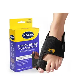 DR SCHOLL'S BUNION RELIEF AND TOE CORRECTOR BOITE DE 2