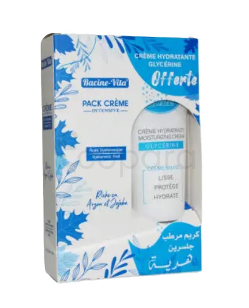 RACINE-VITA PACK CREME INTENSIVE 100ML + CREME A MAINS A LA GLYCERINE 100ML OFFERT