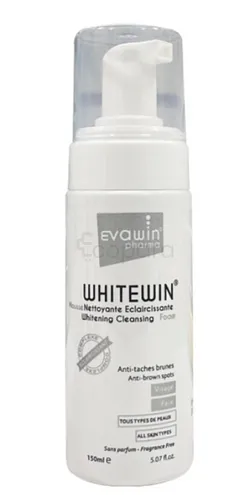 EVAWIN WHITEWIN MOUSSE NETTOYANTE ECLAIRCISSANTE ANTI-TACHES BRUNES VISAGE 150ML