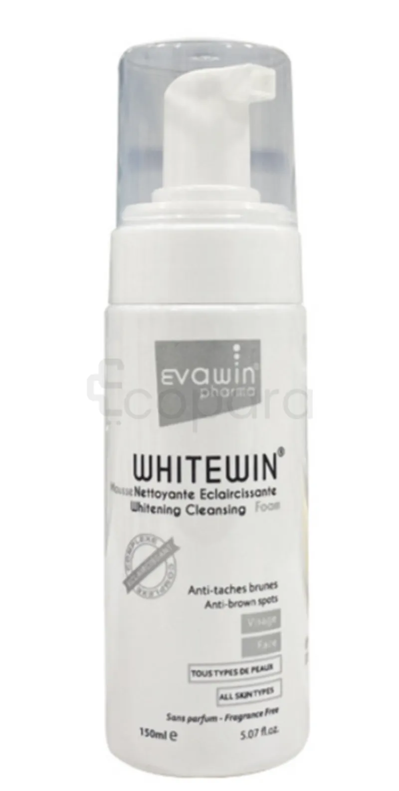 EVAWIN WHITEWIN MOUSSE NETTOYANTE ECLAIRCISSANTE ANTI-TACHES BRUNES VISAGE 150ML