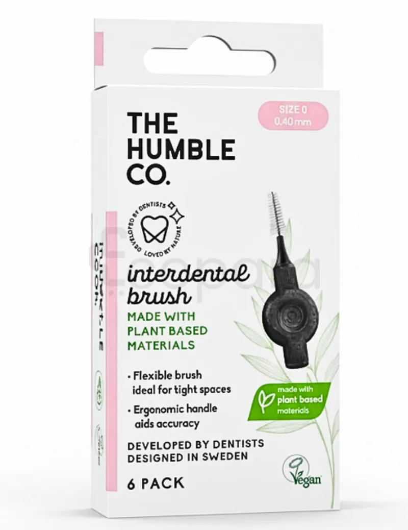 THE HUMBLE CO BROSSE INTERDENTAIRES PLANT BASED TAILLE 0 BOITE DE 6