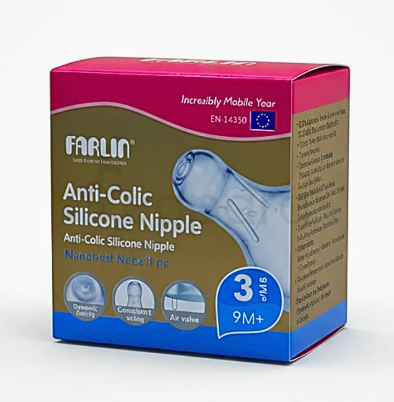 FARLIN TETINE ANTI-COLIQUE SILICONE +3MOIS