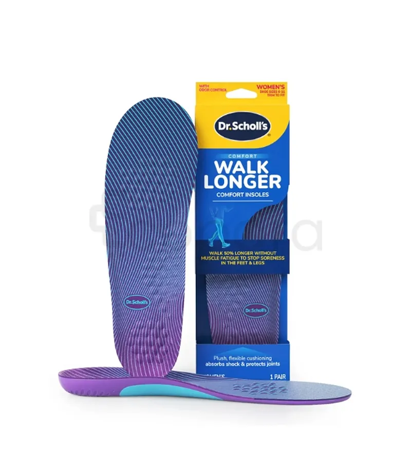 DR SCHOLL'S WALK LONGER MARCHEZ PLUS LONG TEMPS MEN TAILLE 8-14 BOITE DE 1 PAIRE