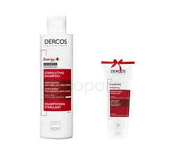 VICHY DERCOS SHAMPOOING ENERGY 200ML + SHAMPOOING STIMULATING 50ML