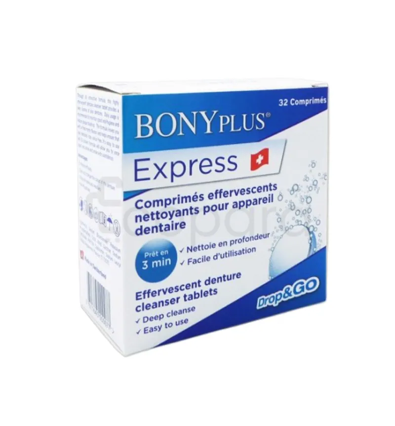 BONYPLUS NETTOYANTS BOITE DE 32 COMPRIMES EFFERVESCENTS