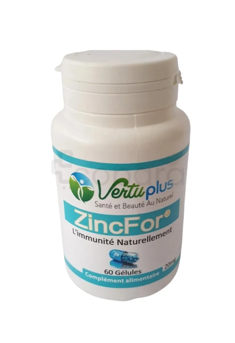VERTUPLUS ZINCFOR B60 GELULES