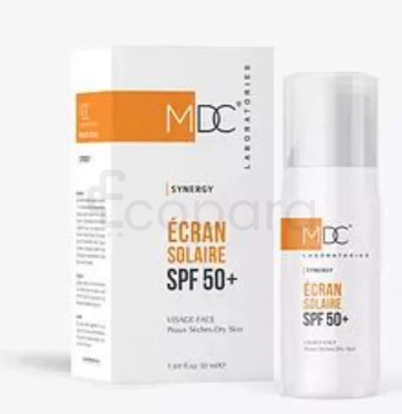 MDC SYNERGY ECRAN SOLAIRE PEAUX SECHES SPF50+ 50ML
