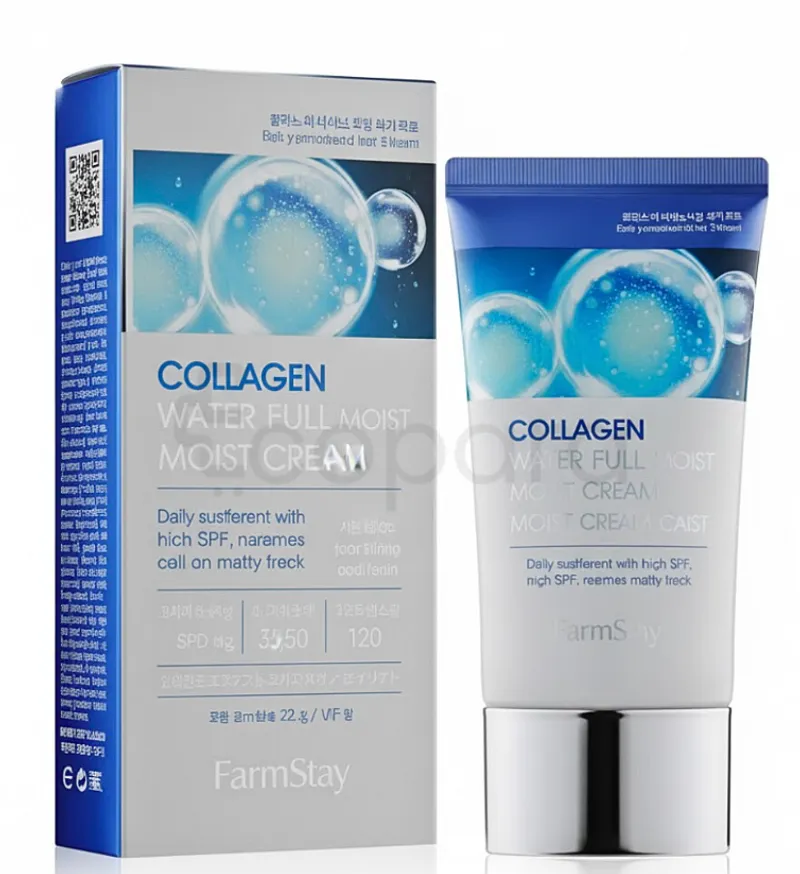 FARMSTAY COLLAGEN WATER FULL MOIST CREME SOLAIRE SPF50+ 50G