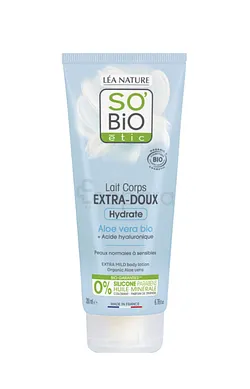 SO'BIO LAIT CORPS EXTRA-DOUX HYDRATE ALOE VERA BIO 200ML