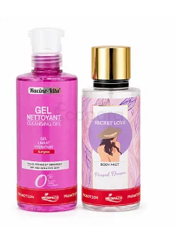 RACINE-VITA PACK GEL NETTOYANT MOUSSANT PURIFIANT 420ML + SECRET LOVE GEL DOUCHE 420ML